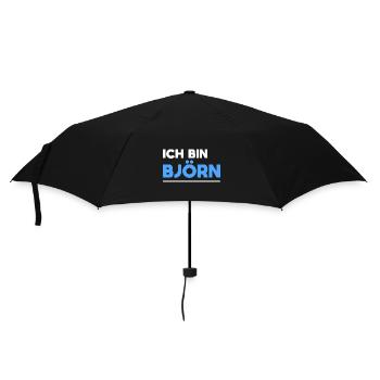 Björn Name Spruch für stolze Björns - Regenschirm (klein) - Schwarz - Vorne