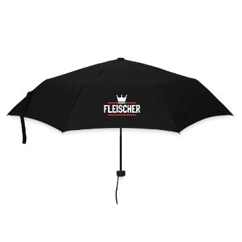 Fleischer Beruf - Regenschirm (klein) - Schwarz - Vorne
