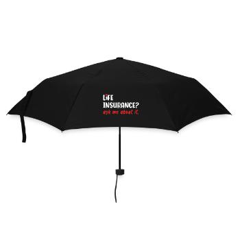 Lebensversicherung Fragen Sie mich danach - Regenschirm (klein) - Schwarz - Vorne