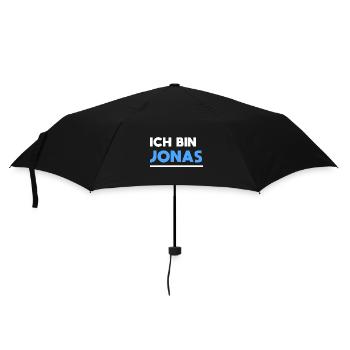 Jonas Name Spruch für stolze Jonas - Regenschirm (klein) - Schwarz - Vorne