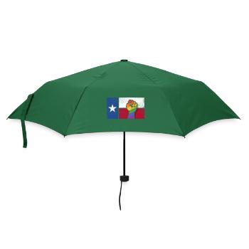 Conception du poing de la Texas Pride pour les fiers Texans LGBT + - Parapluie standard - vert bouteille - Devant