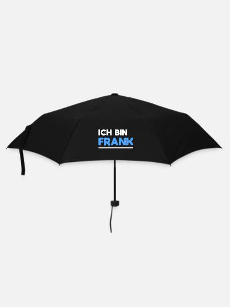 Frank Name Spruch für stolze Franks - Regenschirm (klein) - Schwarz