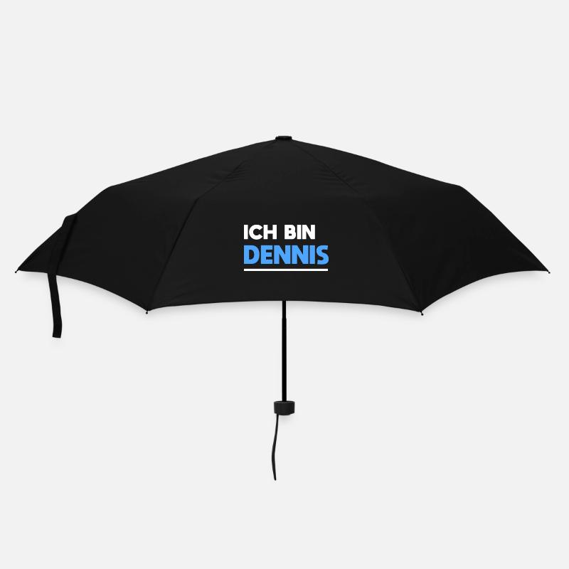 Dennis Name Spruch für stolze Dennis - Regenschirm (klein) - Schwarz