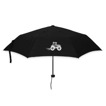 Traktor Farmer Symbol - Regenschirm (klein) - Schwarz - Vorne
