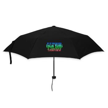 Beach Football Sayings - Umbrella (small) - black - Front