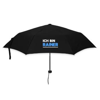 Rainer Name Spruch für stolze Rainer - Regenschirm (klein) - Schwarz - Vorne