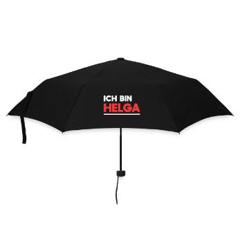 Helga Name Spruch für stolze Helgas - Regenschirm (klein) - Schwarz - Vorne