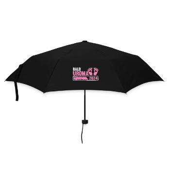 Urgroßmutter 2024 Uroma - Regenschirm (klein) - Schwarz - Vorne