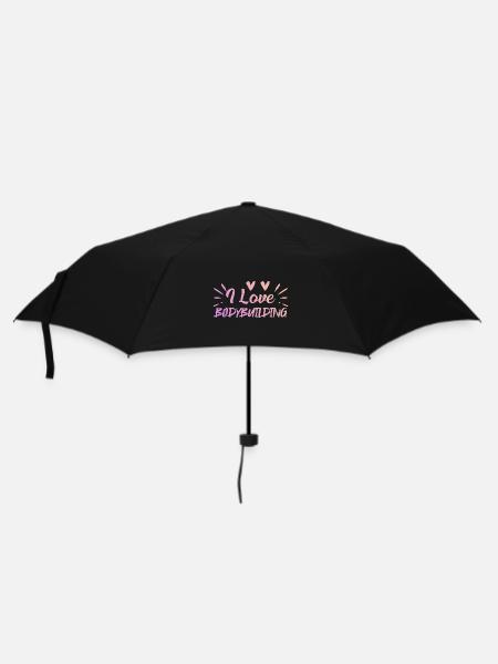 J’adore la musculation - Parapluie standard - noir