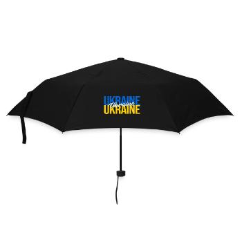 Ukraine - Parapluie standard - noir - Devant