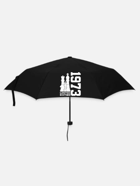 53. GEBURTSTAG SCHACH LIMITED EDITION 1973 - Regenschirm (klein) - Schwarz