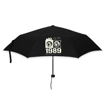Jahrgang 1989 Retro Geburtstag Geschenk 1989 - Regenschirm (klein) - Schwarz - Vorne