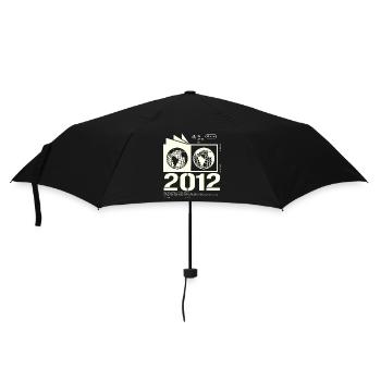 Jahrgang 2012 Retro Geburtstag Geschenk 2012 - Regenschirm (klein) - Schwarz - Vorne
