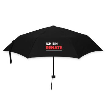 Renate Name Spruch für stolze Renates - Regenschirm (klein) - Schwarz - Vorne