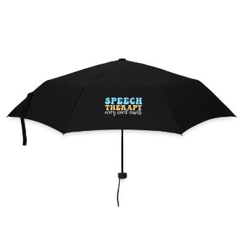 Sprachtherapie Sprachtherapeut - Regenschirm (klein) - Schwarz - Vorne