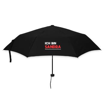Sandra Name Spruch für stolze Sandras - Regenschirm (klein) - Schwarz - Vorne