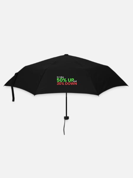 innerhalb von 1 Tag 50% gestiegen, 30% gefallen - Regenschirm (klein) - Schwarz