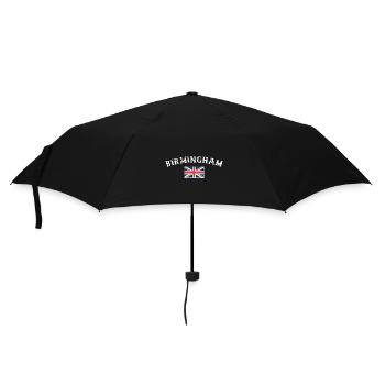 Birmingham Great Britain Vintage British Flag - Umbrella (small) - black - Front