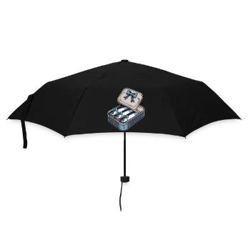 Damen Sardine Bows In Sea Box - Regenschirm (klein) - Schwarz - Vorne
