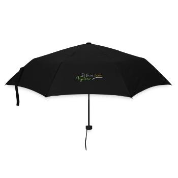 Ich bin ein starker Vegetarier - Regenschirm (klein) - Schwarz - Vorne