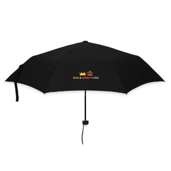 KING & QUEEN = LOVE - Umbrella (small) - black - Front