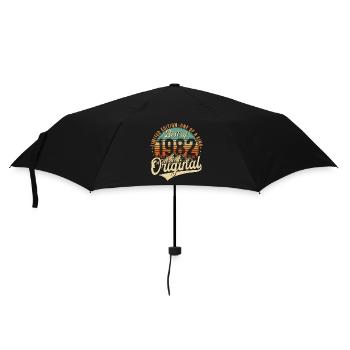 Original 1982 Vintage Birthday Retro - Umbrella (small) - black - Front