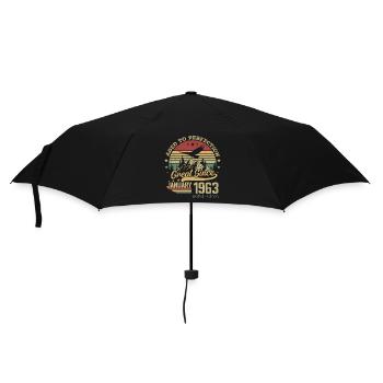 61 years old Aged to Perfection born: January 1963 - Umbrella (small) - black - Front