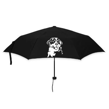 Tête de Bouvier Bernois "Black Edition" - Parapluie standard - noir - Devant