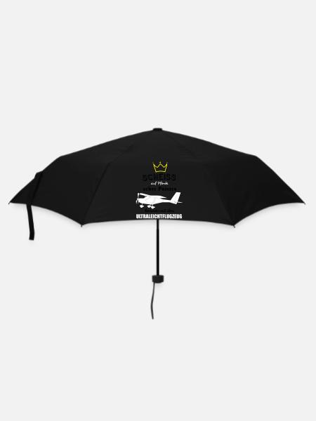 a22 Flugzeug Pilot Flieger Ultraleichtflugzeug UL - Regenschirm (klein) - Schwarz