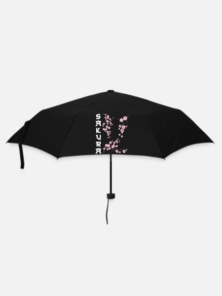 Sakura en fleurs de cerisier japonais - Parapluie standard - noir