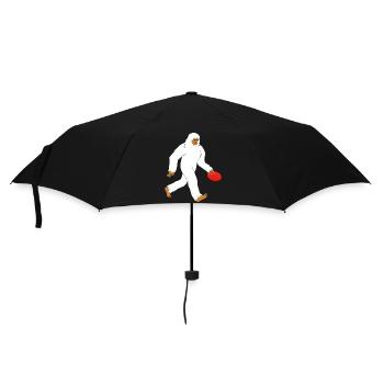 discgolf discgolf player frisbeescheibe frisbee - Umbrella (small) - black - Front