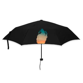 Sunset Cliff Climbers - Regenschirm (klein) - Schwarz - Vorne
