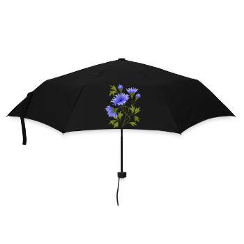 Fleur - Parapluie standard - noir - Devant