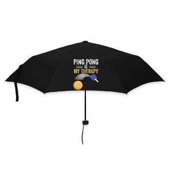 ping pong is my therapy - Umbrella (small) - black - Front