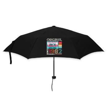 September Jahrgang 1982 40. Geburtstag Geschenk - Regenschirm (klein) - Schwarz - Vorne