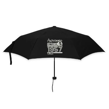 Großartig Oktober 1957 65. Geburtstag Geschenk - Regenschirm (klein) - Schwarz - Vorne