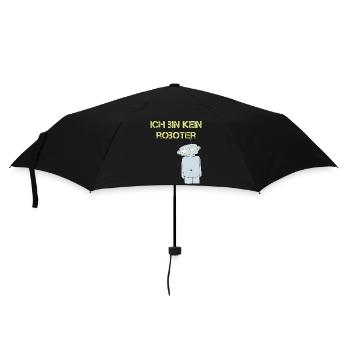ich bin kein roboter - Regenschirm (klein) - Schwarz - Vorne