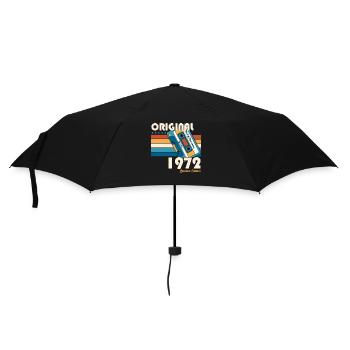 November born 1972 50th birthday present - Umbrella (small) - black - Front