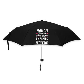 Maman géniale cadeau humour maman noël fête - Parapluie standard - noir - Devant