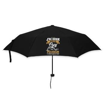 Papy Et pêcheur - Parapluie standard - noir - Devant