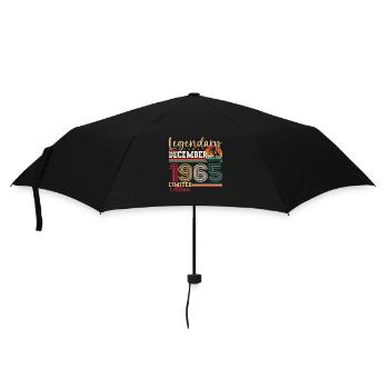 Né en décembre 1965 Cadeau de 57e anniversaire - Parapluie standard - noir - Devant