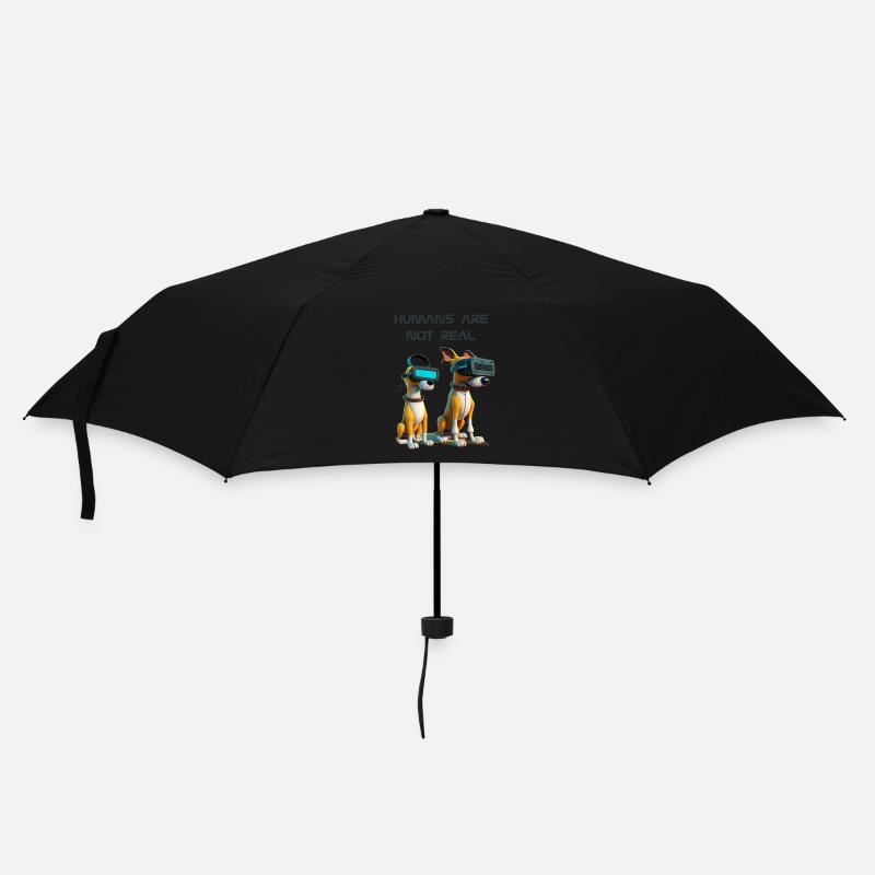 Humas are not real - Version 2 - Umbrella (small) - black