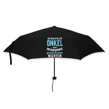 Stolzer Onkel von wahnsinnig fantastischen Nichten - Regenschirm (klein) - Schwarz - Vorne