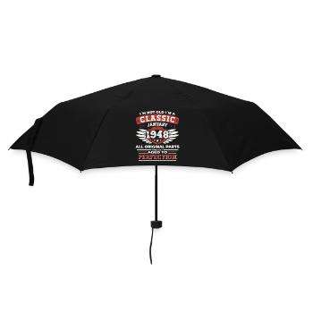 Né en 1948 Janvier 75e anniversaire Homme cadeau - Parapluie standard - noir - Devant