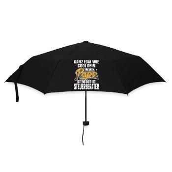 Steuerberater Papa Vater Vatertag Cooler Papa - Regenschirm (klein) - Schwarz - Vorne