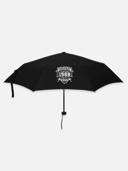 Jahrgang 1988 Januar 35. Geburtstag Geschenk Mann - Regenschirm (klein) - Schwarz