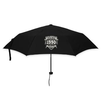 Né le 33 janvier 1990 Homme cadeau - Parapluie standard - noir - Devant