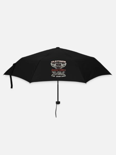 67. Geburtstag Oldtimer Jahrgang 1956 Geschenk - Regenschirm (klein) - Schwarz