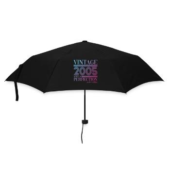 Vintage vintage 2005 18th birthday gift woman - Umbrella (small) - black - Front