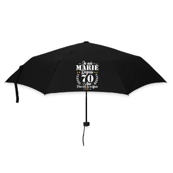 Je suis marié depuis 70 ans, Cadeau 70 mariage - Parapluie standard - noir - Devant